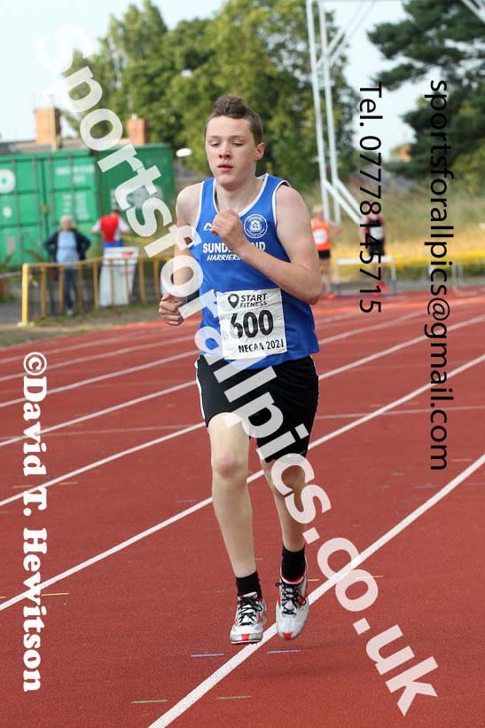 800 metres, 2021 North East Grand Prix 6, Monkton, Wednesday, August 4th. Photo: David T. Hewitson/Sports for All Pics